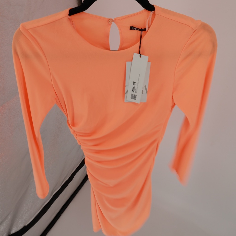 ZARA‎ DRAPED DRESS - Picture 3 of 9